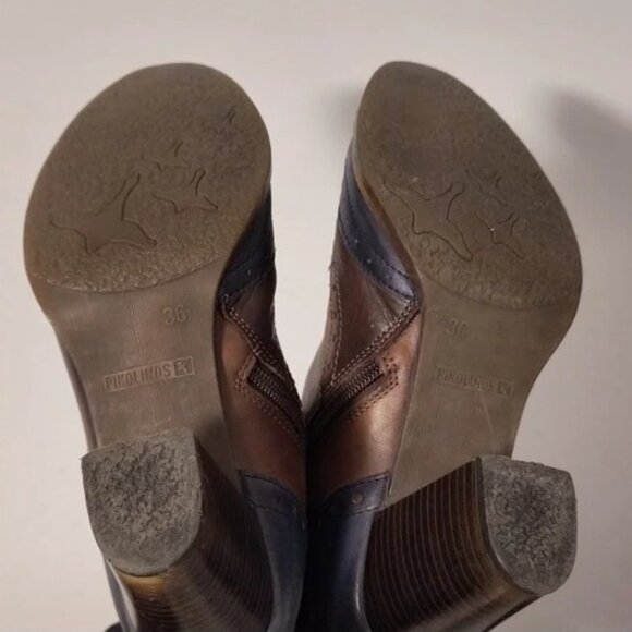 Pikolinos Three-Tone Leather Ankle Boots - Picture 4 of 4